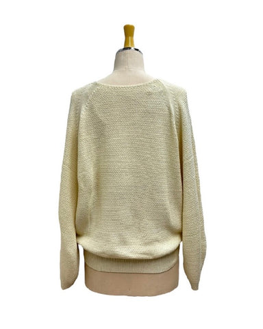 ayane予約<br>ラーベン編みラグランニット