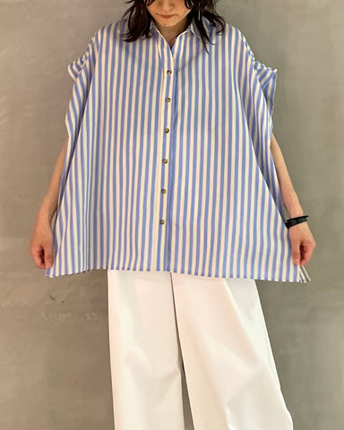 Herencia <br>Back Ribbon Stripe Blouse