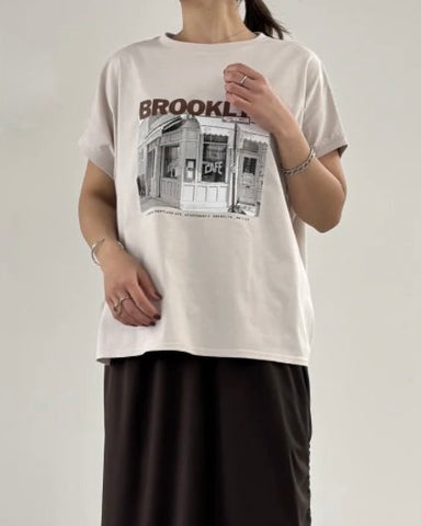 6月6日ライブ<br>mink chair<br>BROOKLYNフォトプリントTEE