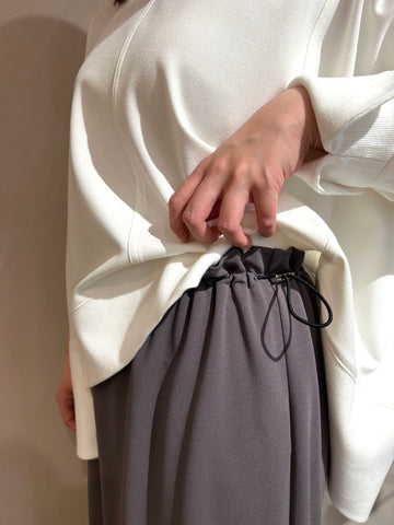 ayane<br>スパンジョーゼットドロストスカート