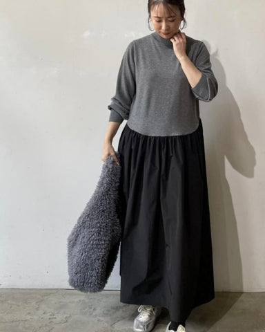 anana<br>アシメ切替ワンピース