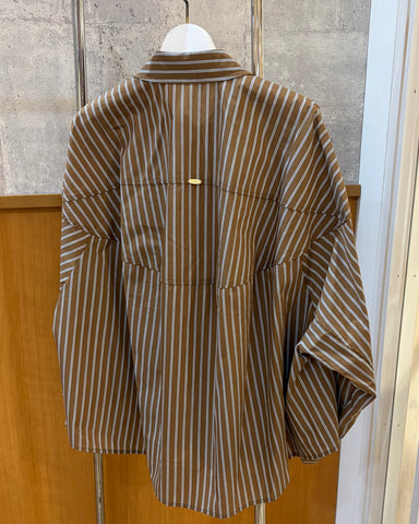 Herencia<br>ボタンアップストライプシャツ