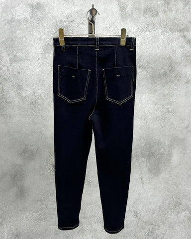 ayane予約<br>裏起毛スキニーデニムパンツ　レギュラー丈
