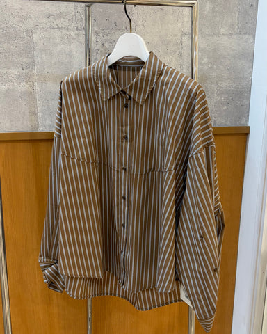 Herencia<br>ボタンアップストライプシャツ