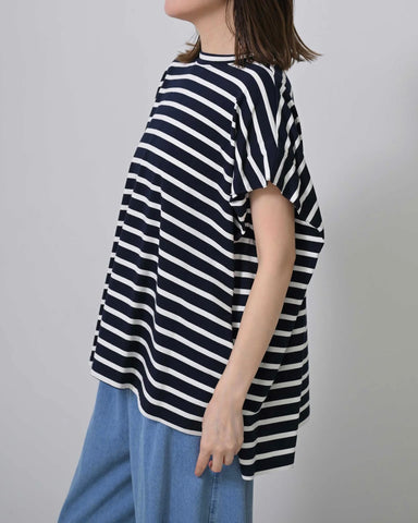 Herencia<br>バックリボンボーダーカットソー