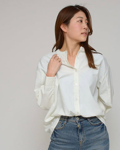 3月6日ライブ<br>Praia<br> コンバーチブル・ダンガリーブラウス