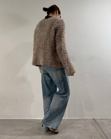 10月19日ライブ cafune<br> loop yarn knit jacket