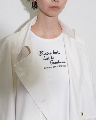 CYAN TOKYOご予約<br> フレアチュニックロゴL/S T