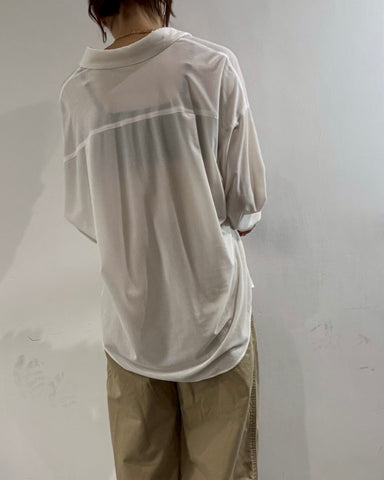 9月21日ライブ cafune<br> velour relax shirt