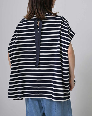 Herencia<br>バックリボンボーダーカットソー