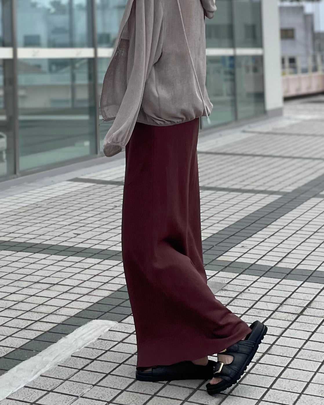 4月3日ライブ cafune<br>麻混フレアスカート