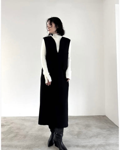 11月8日ライブ<br> mink chair<br>ドットボタンスリーブニット