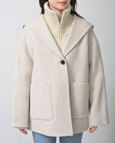 Herencia<br> Sailor Collar Short Coat