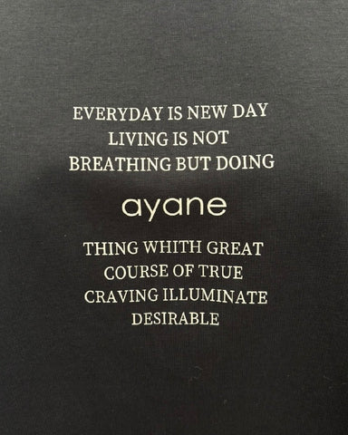 ayane予約<br> ポンチ素材ゆるTシャツ