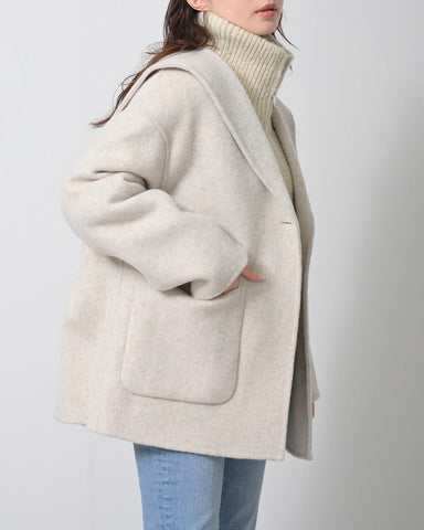 Herencia<br> Sailor Collar Short Coat
