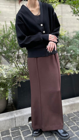 cafune<br>Vネックリブカーディガン
