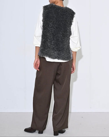 10月10日ライブ<br>Herencia<br> Curly Fur Reversible Vest Jacket