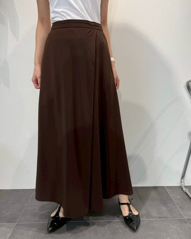 cafune<br>マットストレッチジョーゼットタッグスカート