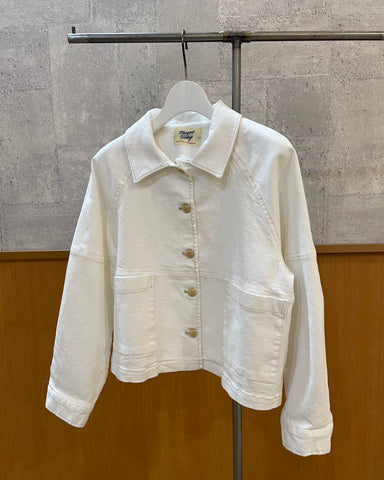 MargauxVintage <br> 再入荷gold button no collar denim jacket