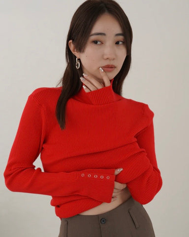 11月8日ライブ<br> mink chair<br>ドットボタンスリーブニット