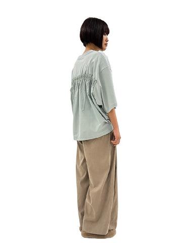 ayane<br>ドッキングバックギャザーTシャツ