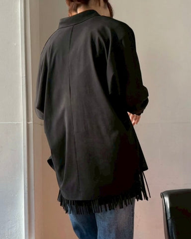 cafune<br>suede over shirt