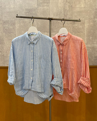 3月29日ライブ BLUE F RONCE <br> ストライプリネンシャツ