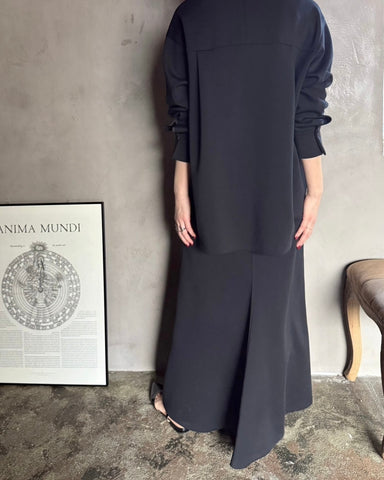 cafune<br> double knit back flare skirt