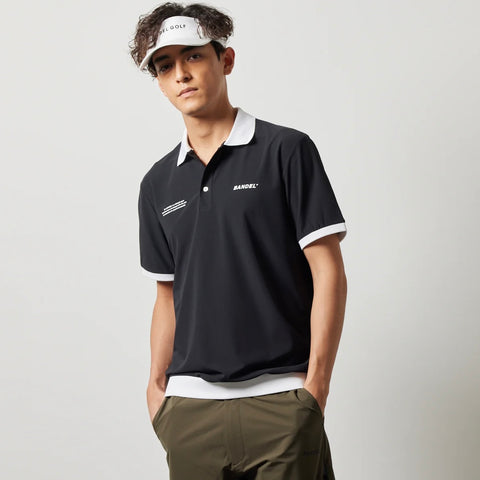 BANDEL<br> BICOLOR RIB S/S POLO SHIRTS