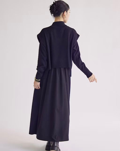 SUGAR ROSE<br> ドッキングワンピース＋ベストセット