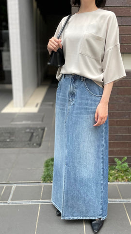 cafune<br>remake like denim skirt