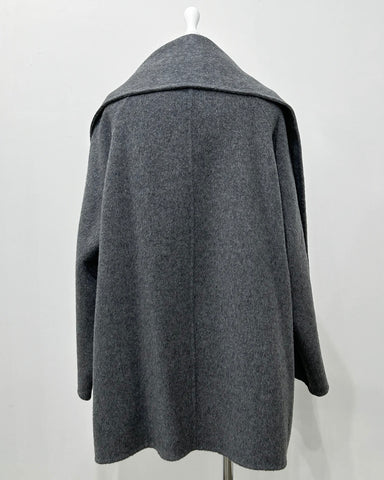 Herencia<br> Scarf-Attached Wool Coat