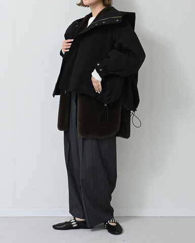 11月16日ライブ HERENCIA<br> Tech Coat & Faux Fur Vest