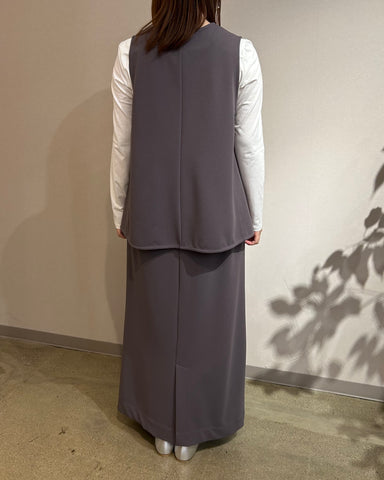 ayane<br>スパンジョーゼット深Vベスト
