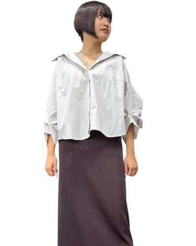 ayane<br>ボタンタックスリーブシャツ