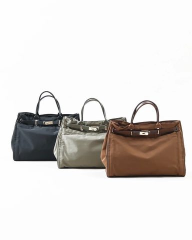 Stoy.<br> ポリエステルベルテッドトートバッグ