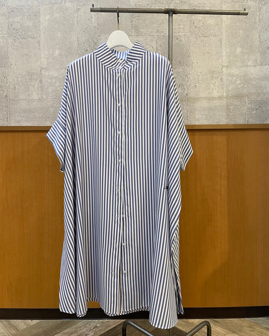 4月12日ライブ Margaux Vintage <br>ストライプロングシャツ