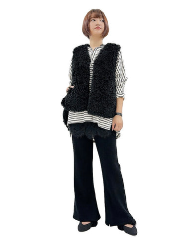 ayane予約<br>ストレッチコーデュロイフレアパンツ
