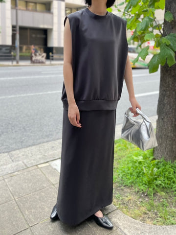 cafune<br>mat double knit back flare skirt