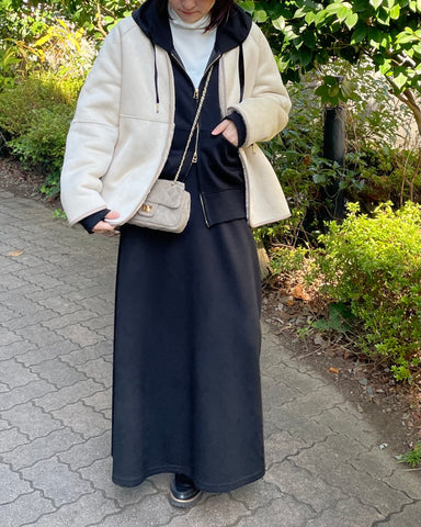 11月9日ライブ<br>PASSIONE<br>ファー×ムートンリバーシブルジャケット