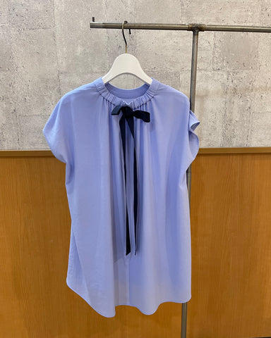 BLUE FRONCE<br>バックリボン付POブラウス