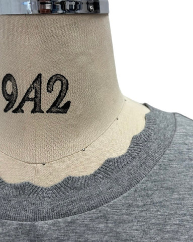 ayane予約<br> 襟ぐりニットフレアタンクトップ