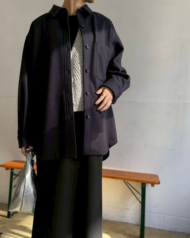 cafune<br> W jersey shirt blouson