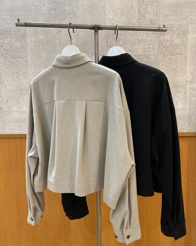 10月24日ライブ cafune<br>短丈起毛シャツ