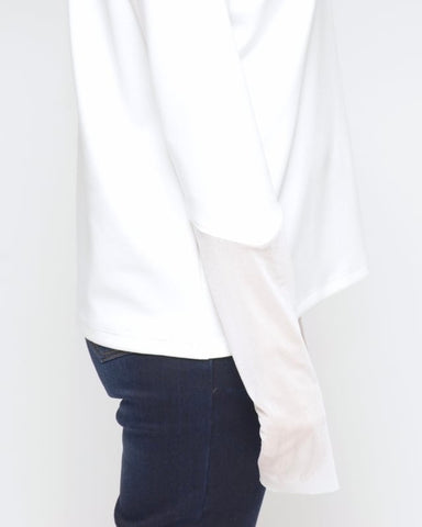 Praia<br>袖チュールハイネックカットソー