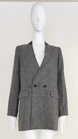 Boutique Ordinary<br> Collar-less Double Long Jacket