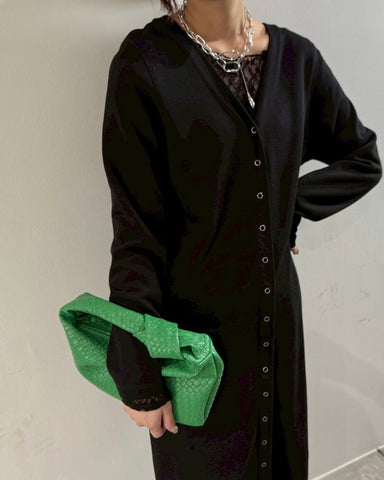 10月13日ライブ<br>cafune<br> 2way rib long cardigan