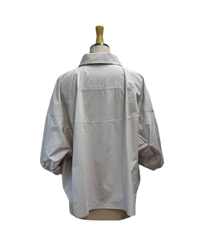 ayane予約<br>ボタンタックスリーブシャツ