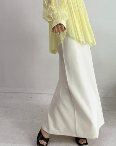 cafune<br> double knit back flare skirt