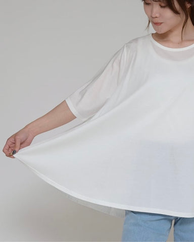 Praia<br> バックフレアーTシャツ